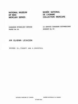 cover image of Ojibwa lexicon